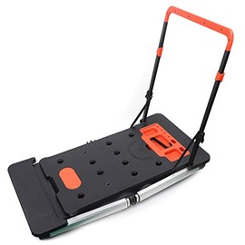 7-in-1 Portable Work Platform Multifunctional Folding Workbench with Wheels, 7-in-1 Adjustable Height Work Table+Sawhorse+Working Platform+Platform+Roller Board+Transport Trolley and Handcart