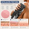 4PCS Zenbody Toalla Exfoliante Japonesa, Doble Cara con 4 Ganchos