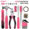 Hi-Spec Juego de Herramientas Rosa Compacto de 25 Piezas para
