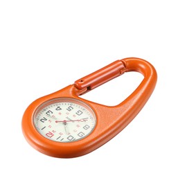 Lancardo Carabiner Watch Waterproof Carabiner Watch Pocket Watch Men Women Analog Luminous Key Chain Watch Clip Pocket Watch, orange, Casual