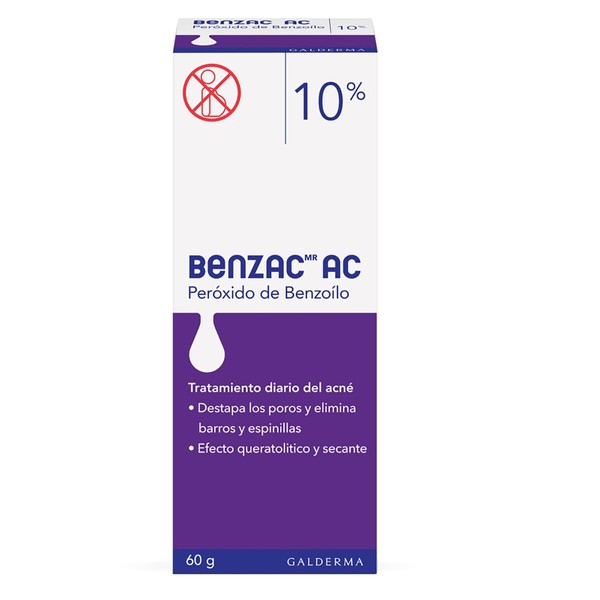 Benzac AC 10 1 pz 60g Gel para Barros y