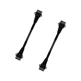 Kingshowstar 2 PCS Female to Female Extension Cable Cord Adapter for Use with 5050 LED SMD RGB NEON Accent Kits for LED Motorcycle ATV Car Light Multi-Color Neon Strip