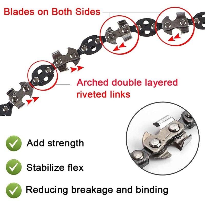 通用 53 Inch Hand Rope Chain Saw with 68 Teeth,