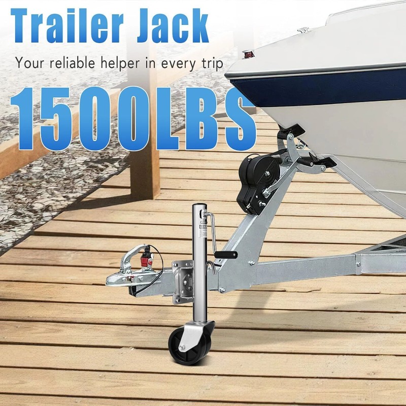 1500lbs Boat Trailer Jack Heavy Duty Boat Trailer Tongue Jack