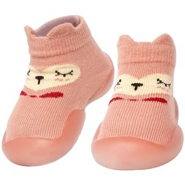 WEAPRIL Baby Toddler Slippers Sock Shoes Non-Skid Soft Sole Infant Boys Girls Slippers First Walker Breathable Indoor Floor Kids Slippers Pink Sock Shoes