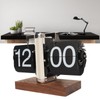 Digital Flip Down Clock Retro Automatic Turning Battery Operated Mechanical