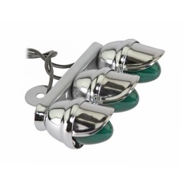 F&R ORIGINAL LOWRIDER Bicycle Triple Mini Bee Light W/Visor Green Wired Cruiser