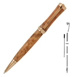 Penn State Industries PKCON24 Concava Twist Ballpoint Pen Kit Woodturning Project (5, Gold)