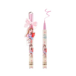 Floret FLORTTE MIKKO Collaboration Liquid Eyeliner, 0.5 ml, 1 Piece, Genuine Product, Waterproof, Highly Colored, Highly Tight, Hypoallergenic, Ultra Fine Point, Popular (6#)