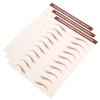VICASKY Eyebrow Stickers Tattoo Brown 3 Sheets Set Waterproof Eyebrow