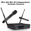 Guarda Wireless Handheld Microphone System,Cordless Mic Sets, for Home Karaoke,