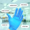 PackagingSuppliesByMail Nitrile Gloves Extra-Large, Blue Disposable Gloves, Ambidextrous Use, Latex-Free,