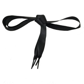 2cm Wide Flat Shoelaces Kids Satin Shoe Laces Girls Ribbon Laces 80cm Long, Black, Small