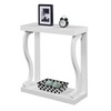 Convenience Concepts Newport Gramercy Console Table, White