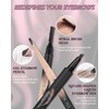 Augenbrauenstift Wasserfest Set, Microblading Augenbrauen Stift & Gel Eyebrow Pencil
