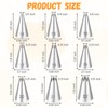 Stainless Steel Star Piping Tips Set, 9 Piece French Star
