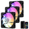 Vetroo SA-140 3-Pack 140mm Addressable RGB & PWM Motherboard Sync