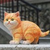 Outdoor Garden Decor Cat Statues Kitten Ornaments Gardening Decorations Gardening