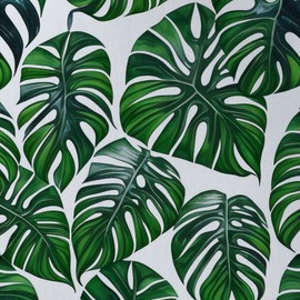 CafePress Monstera Leaves Pattern 18"x18" Reusable Grocery Shopping Sling Tote Bag