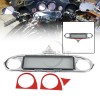 Unbranded Chrome Stereo Dash Accent Cover For Harley Electra Street