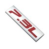 2Pc 7.3L Emblem Triple 3D Metal Badge Sticke for Hood