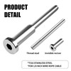 50 Pairs Invisible Cable Railing Kit，1/8" Stainless Steel Cable Railing