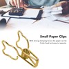 100pcs Binder Clip Hollow Cartoon Bear Long Tail Metal Paper