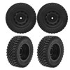 4pcs Professional Plastic Rubber Tire RC Accessory Upgrade Parts Fit