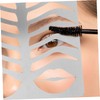 FOMIYES Professional Eyebrow Drawing Stencil Metal Grooming Tool for Beginners