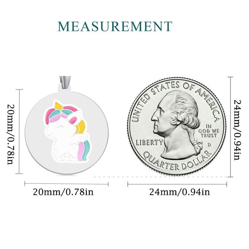 Unicorn Necklace, Unicorn Pendant Jewelry Gifts for Daughter Granddaughter Niece