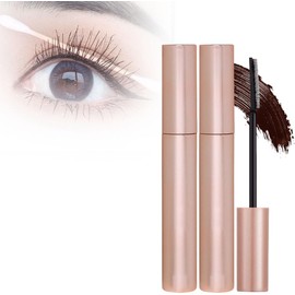 Máscara de Pestañas Alargadora Y Rizadora, Resistente Al Sudor, Voluminizadora Para Pestañas Espectaculares, Resistente A Las Manchas Para Piel Grasa, Maquillaje de Ojos Para Mujeres Ocupadas. (2 Marrón)