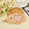 NICENEEDED Plush Photocard Holder Fish Waffle Snack Soft Plush Photocard