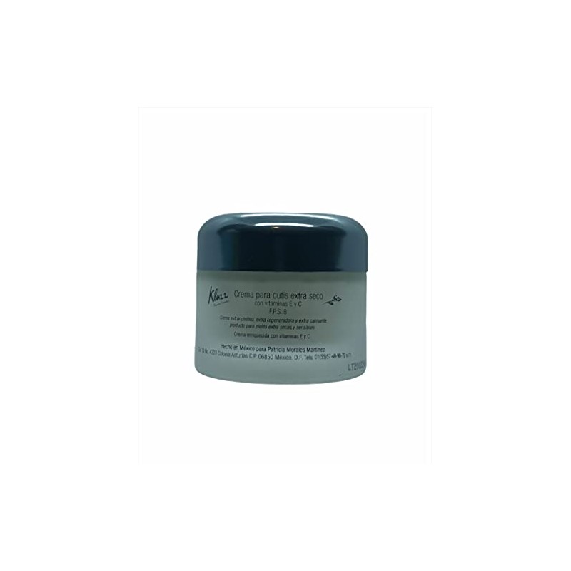 Crema Cutis Extra Seco con Vitamina E, Vitamina C y