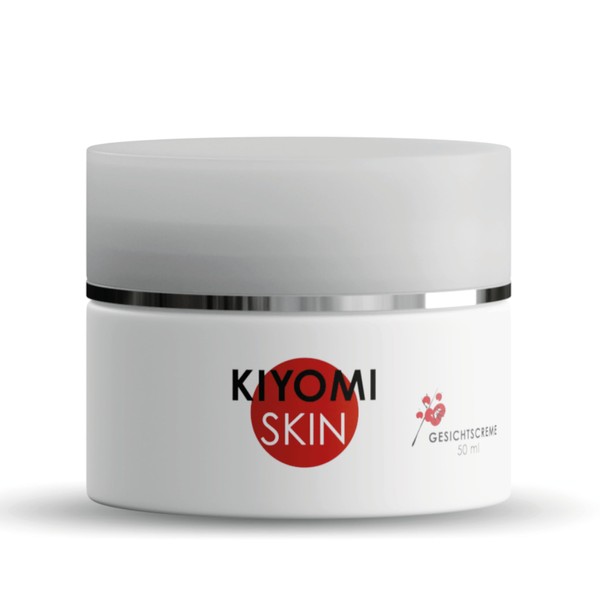 KIYOMI SKIN 5-ALA Skin Energy Face Cream 50 ml with Hyaluronic Acid for Dry Skin, Dermatest Very Good, Vegan