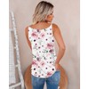 SAUKOLE Summer Tank Tops for Women V Neck Fashion Sleeveless