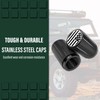 STEEL HAWK Engraved Precision CNC Machined Stainless Steel Extended Knurled