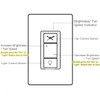 Nexete Ceiling Fan Control & Dimmer Wall Switch, 2 in