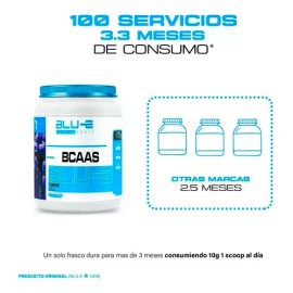 Aminoacidos Bcaas Blu-e 1kg Sabores 100 Servicios                                                                                                     