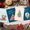 Spercy 24 Gold Foiled Christmas Cards With Envelopes, 6 Assorted