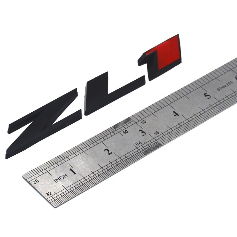 Aimoll ZL1 Camaro Emblem 3D Badge Letter Rear Side (2pcs