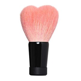 KIHITSU W1-HPN4K Kumano Brush, Heart Face Washing Brush, Pink, Large