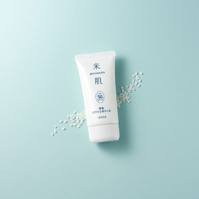 Kose Rice Skin MAIHADA Clear Skin Sunburn Gel SPF 50+