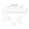 Bellaa 26096 Whimsical Flying Pig Statue Angel Hog Heaven Farmhouse