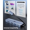 HOPDAY USB C Hub, 6 in 1 USB C Adapter