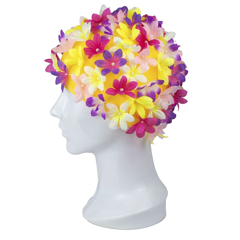 Medifier Petal Swimming Cap Multicolor Elastic Non-Slip Swimming Cap for