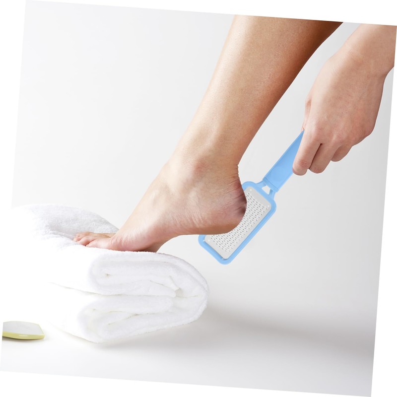 Baluue 3pcs Stainless Steel Foot File Double-sided Callus Remover Tool