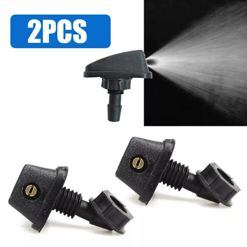 My-carlight 2Pcs Car Windscreen Water Spray Jets Washer Nozzles Adjustable