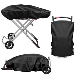 Gasgrill Abdeckungen für Weber Gasgrill Traveler LP Black 9010053 Grillabdeckung Regendicht BBQ Abdeckung Cover Schutzhülle Haube Staubdicht Grill Abdeckplane Grillzubehör