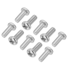 PATIKIL Phillips Pan Head Screws, 40 Pack M3-0.5 x 12mm 304 Stainless Steel 18-8 Full Thread, Pan Head Machine Phillips Drive Screw