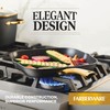 Farberware Forged Induction Ceramic Cookware Nonstick Square Grill Pan/Griddle Pan,